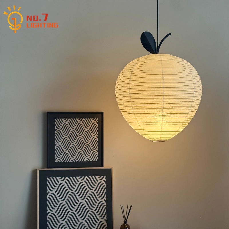 Japanese Home Bathroom Design - Japonais Wabi-sabi Akari Noguchi Yong pendentif