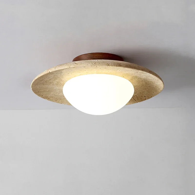 Japan Bathroom.Home - Plafonnier LED en pierre naturelle, Style