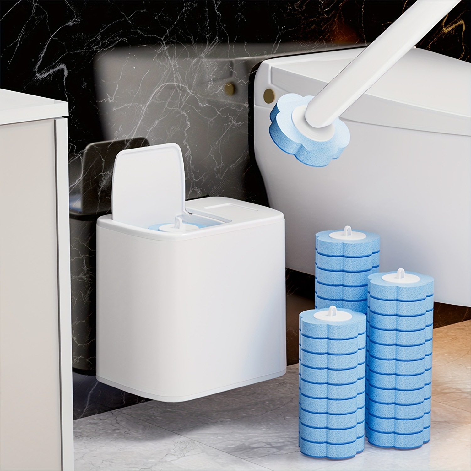 Home Bathroom Upgrades - Brosse de toilette avec kits de