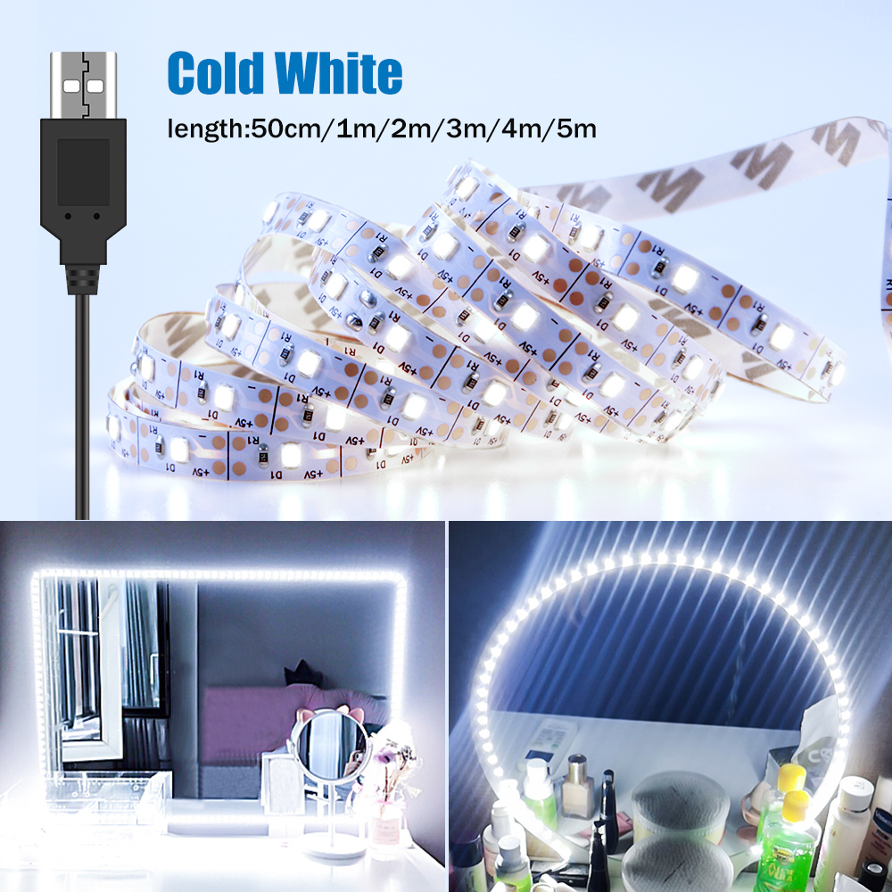Home Bathroom Vanity - DC5V LED miroir de maquillage bande