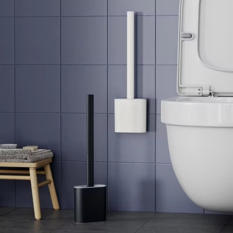 Toilet Brush Holder - Brosse de toilette murale noire en