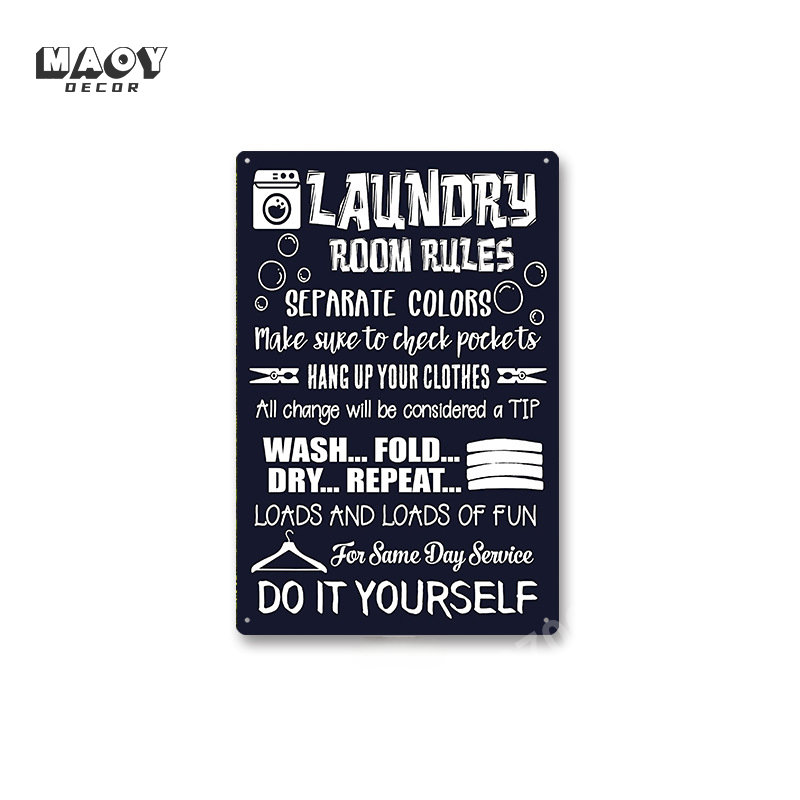 Plaque Métallique Vintage avec - Home Bathroom Wall Decor avis et prix