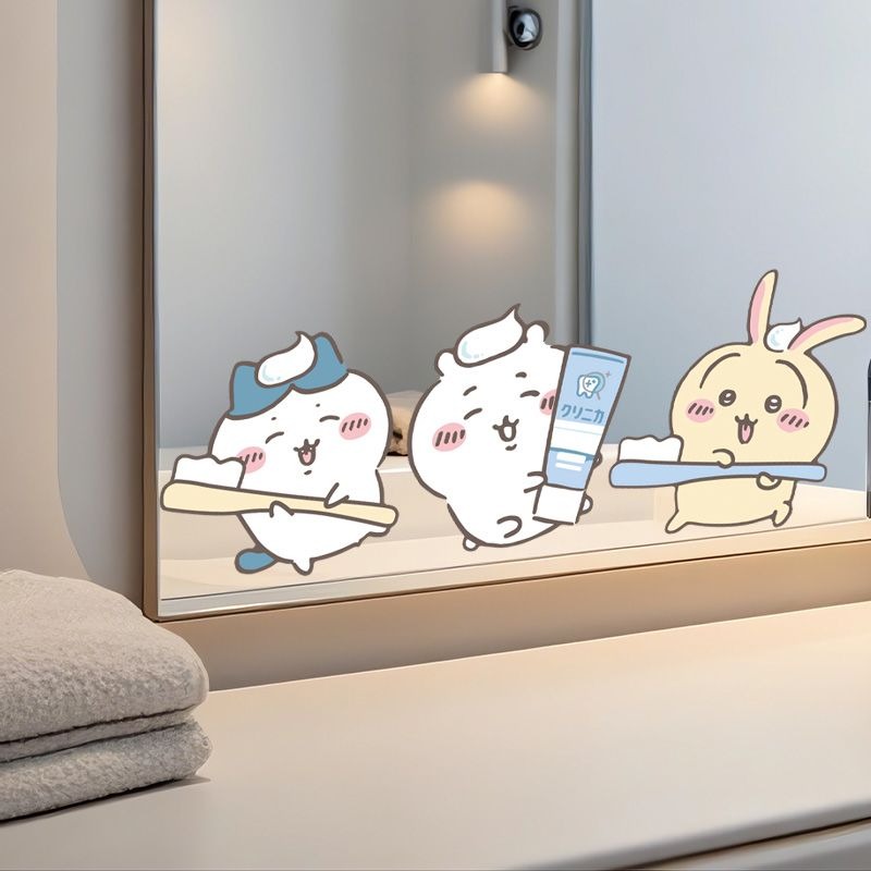 Autocollants miroir Chiikawa t - Home Edit Bathroom avis et prix