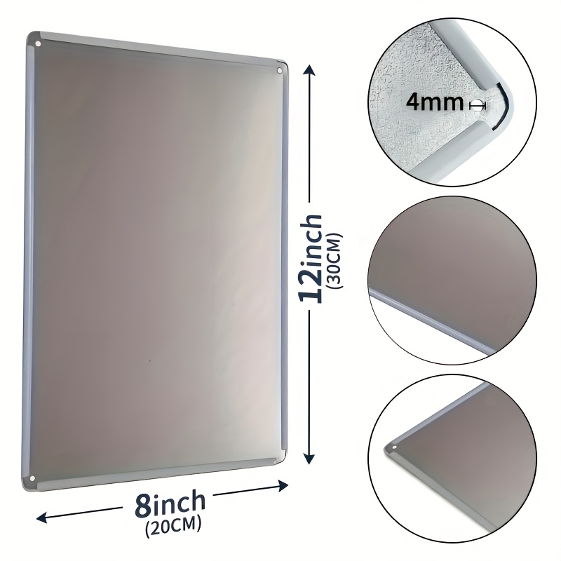 Plaque en métal élégante pour  - Home Bathroom Wall Decor avis et prix