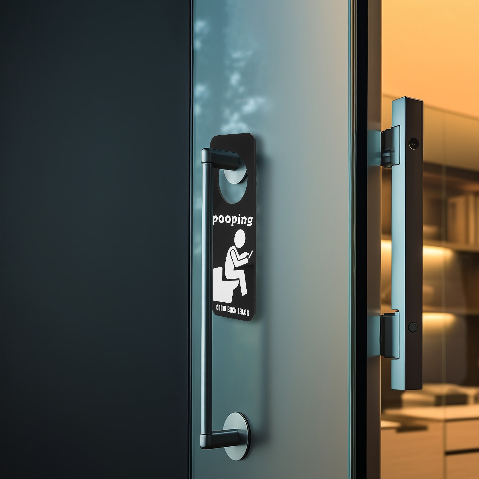 Panneau amusant pour porte de  - Home Bathroom Occupied Sign avis et prix