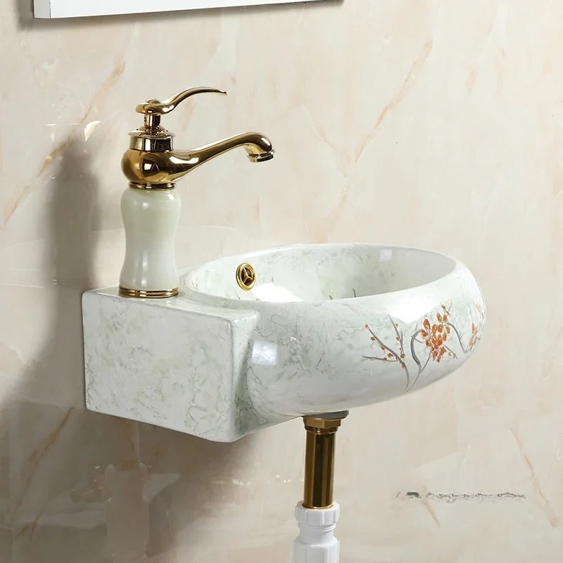 Lavabo mural triangulaire en c - Home Bathroom Wall Decor avis et prix