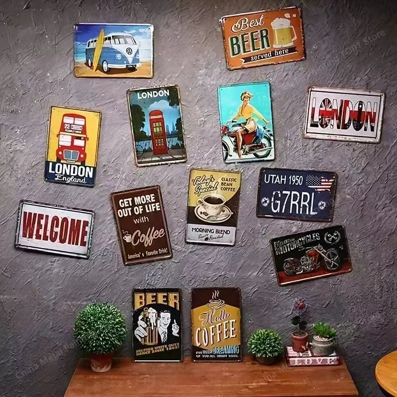 Affiche murale en métal - Déco - Home Bathroom Wall Decor avis et prix