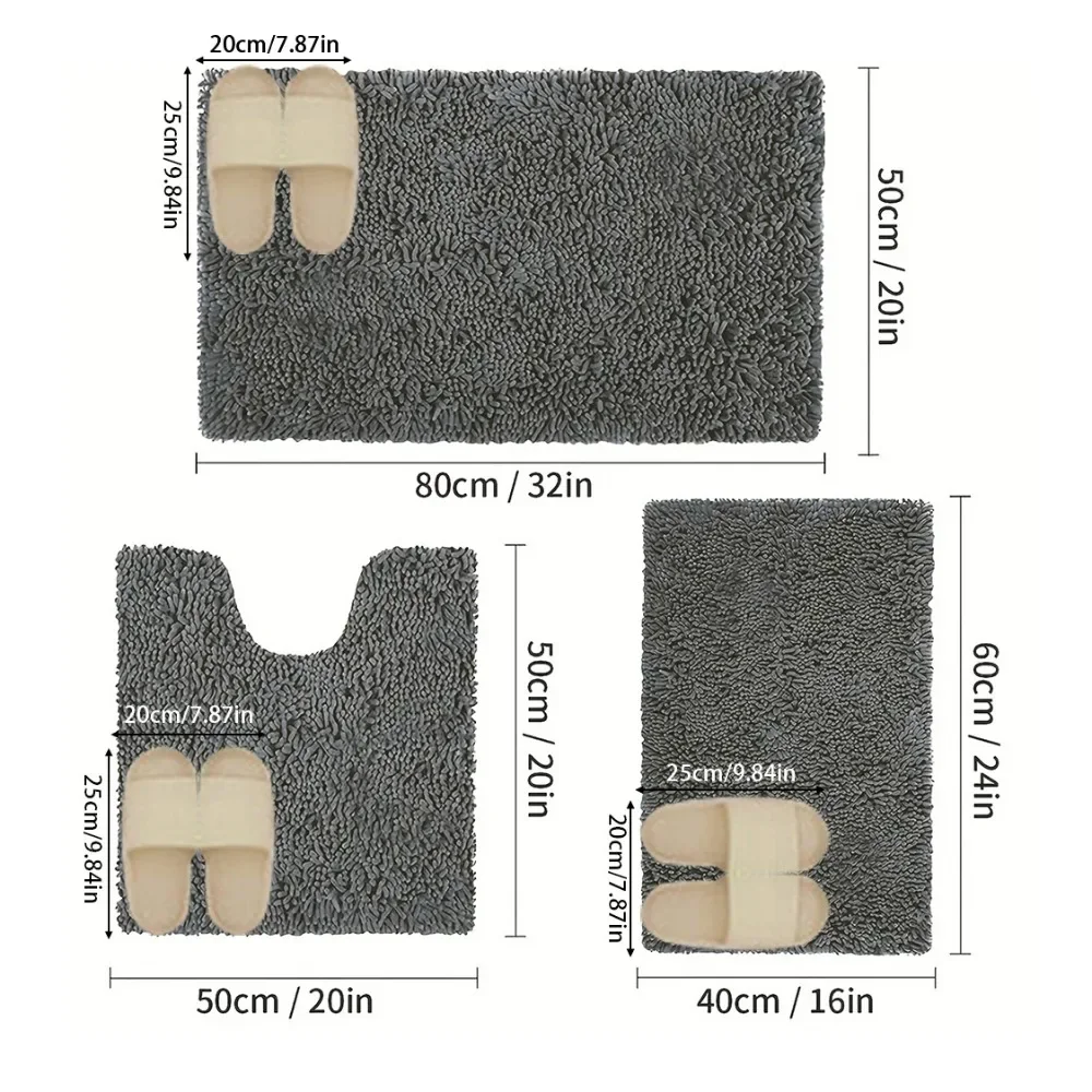 Lot de 3 tapis absorbants pour - Japan Bathroom.Home avis et prix
