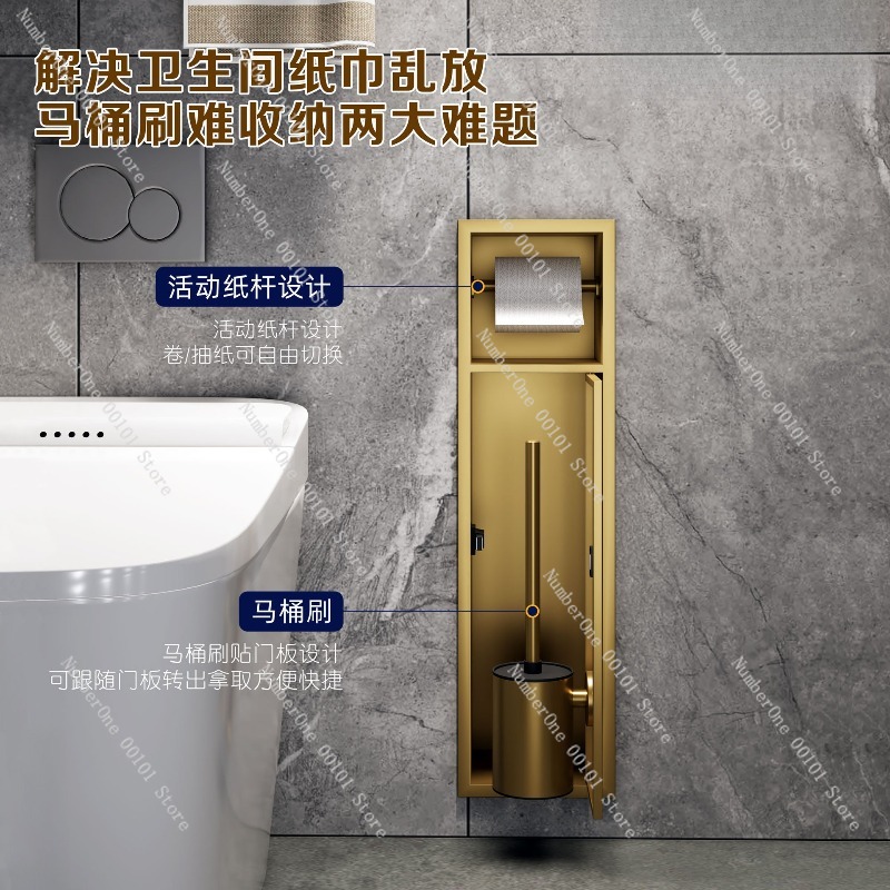 Support mural en acier inoxyda - Toilet Brush Holder avis et prix