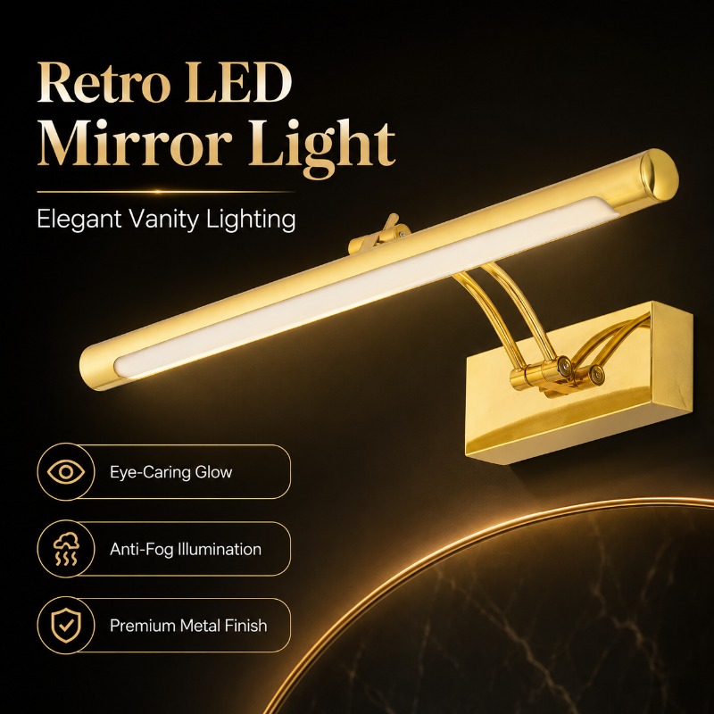 Lampe murale LED vintage 40cm  - Home Bathroom Vanity avis et prix