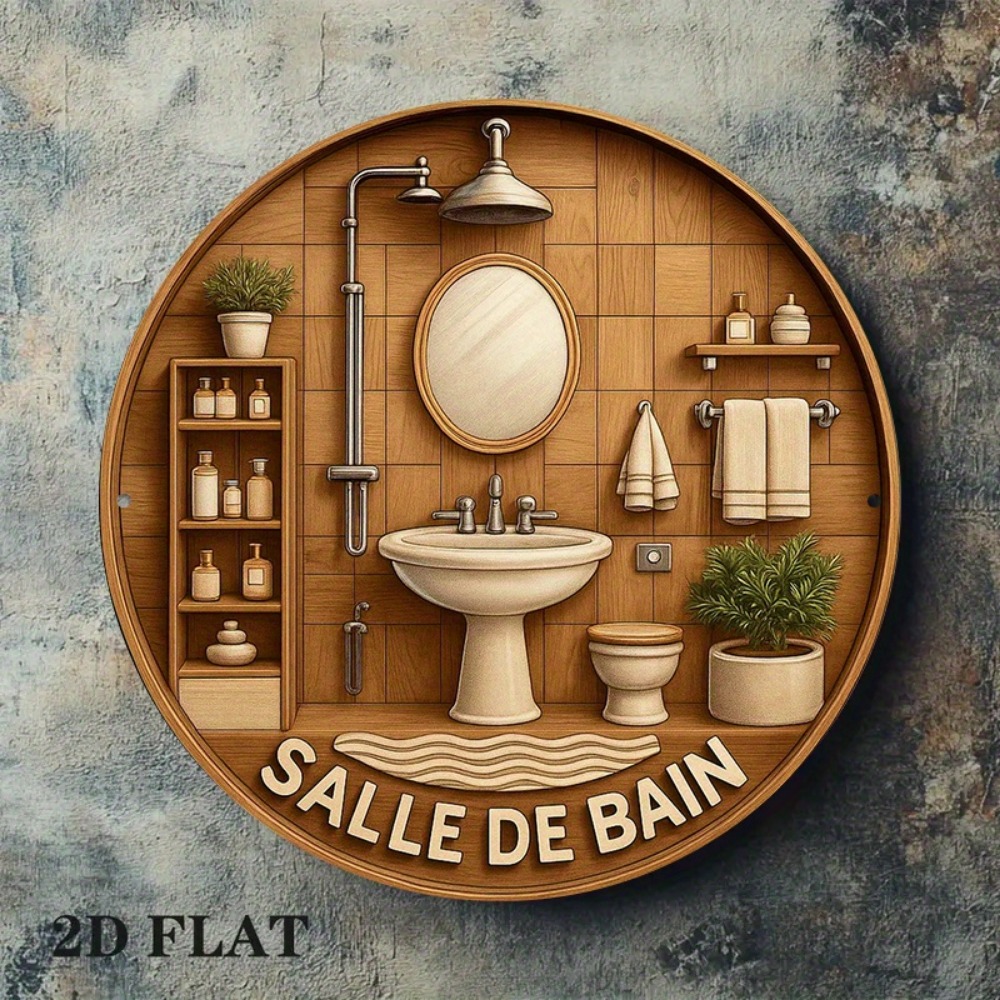 CIFBUY Décoration murale ronde - Home Bathroom Wall Decor avis et prix