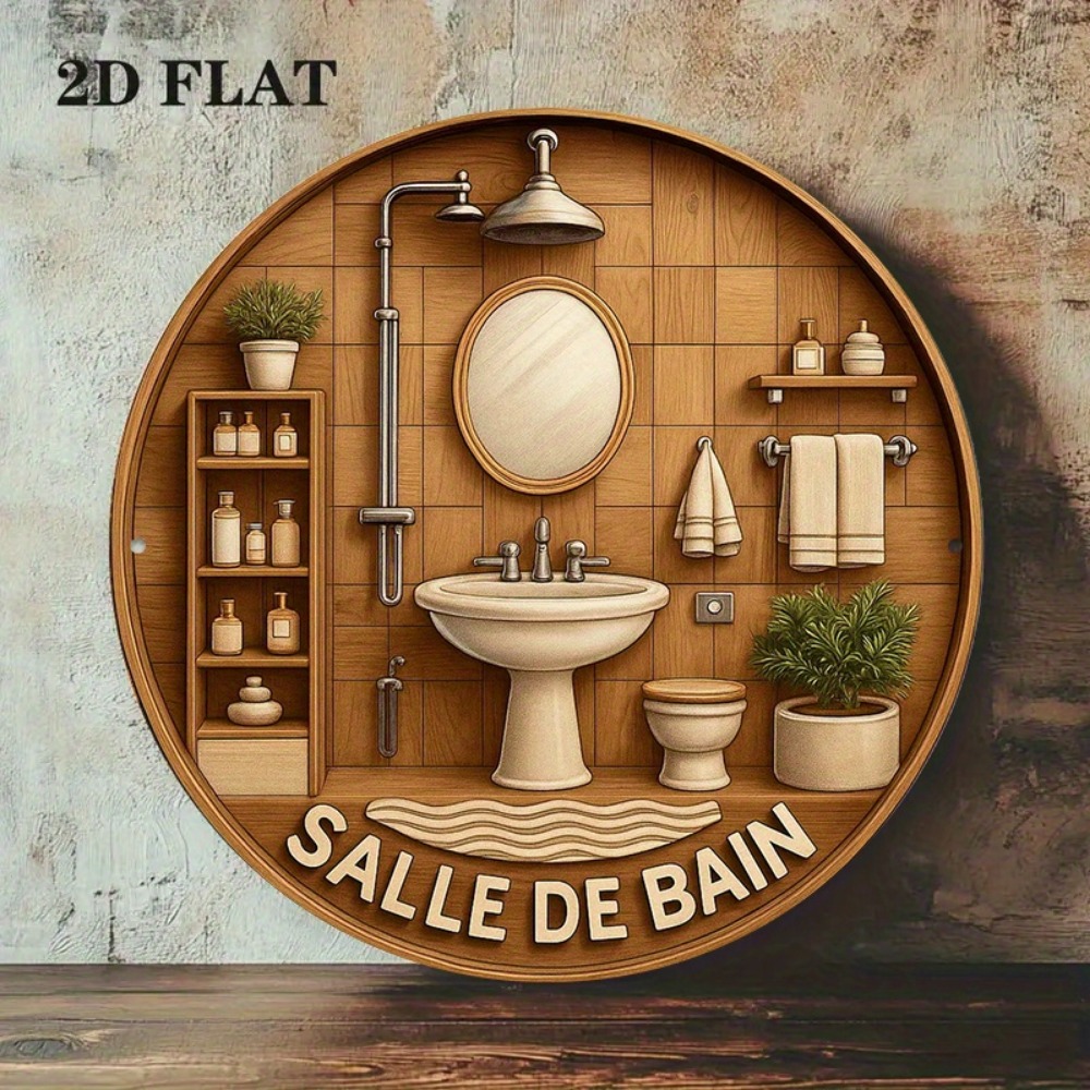 CIFBUY Décoration murale ronde - Home Bathroom Wall Decor avis et prix