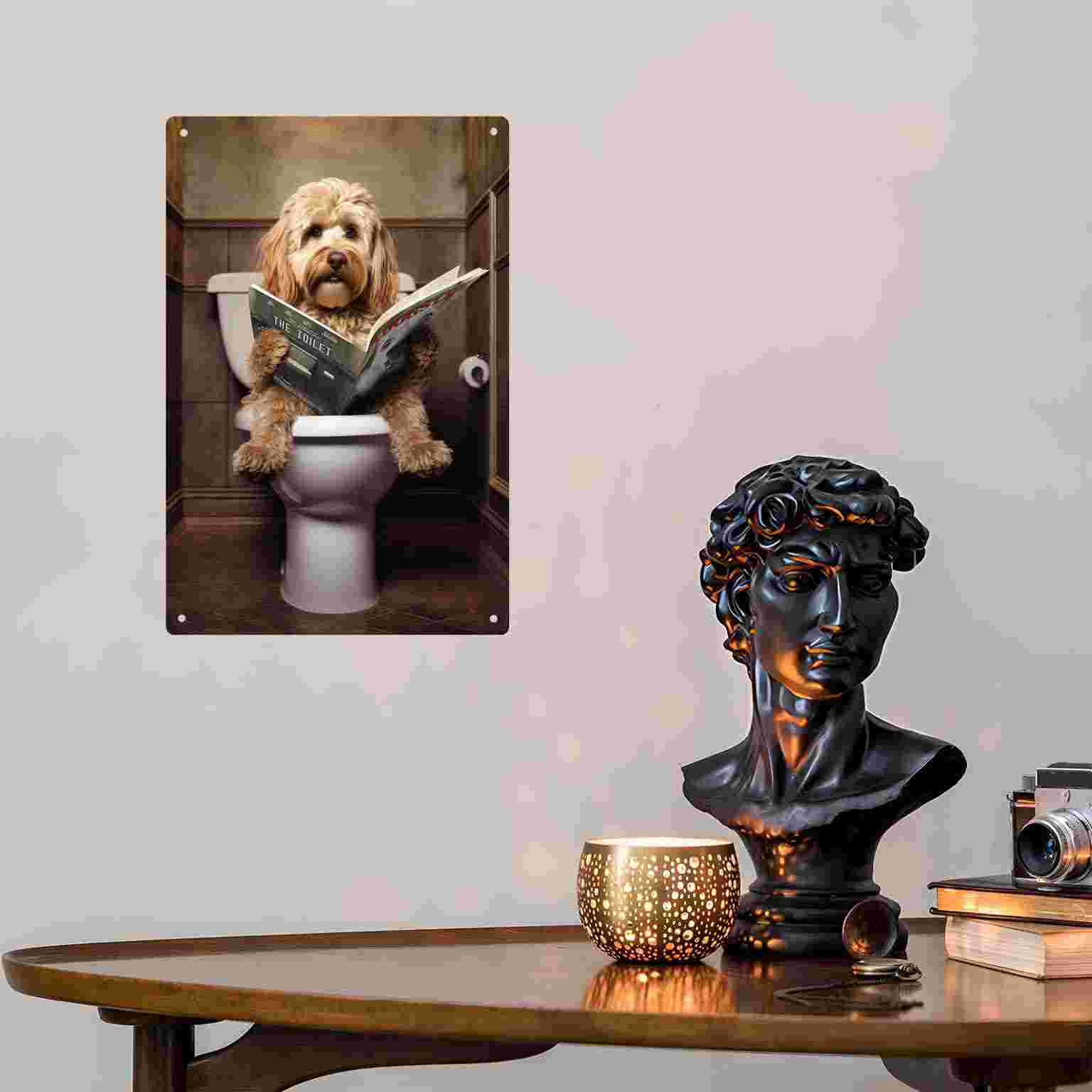 Panneau mural en métal 2D plat - Home Bathroom Wall Decor avis et prix