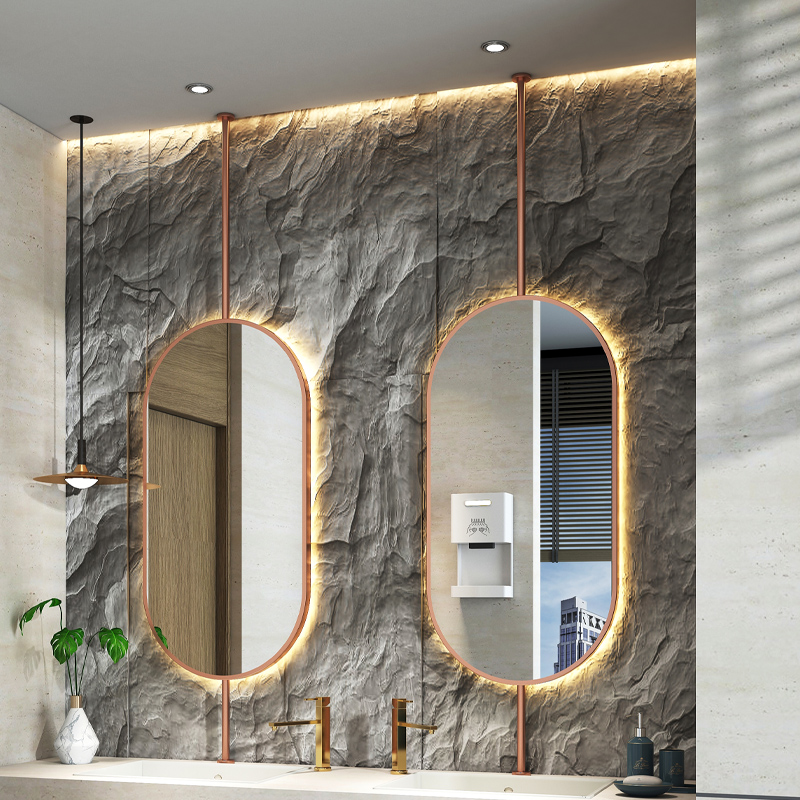 Miroir suspendu ovale pour pla - Home Living Bathroom Vanity avis et prix